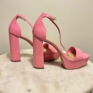 Madden Girl Pink Platform Heels